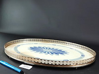 Dienblad met porseleinen blad - afbeelding 2 van  5