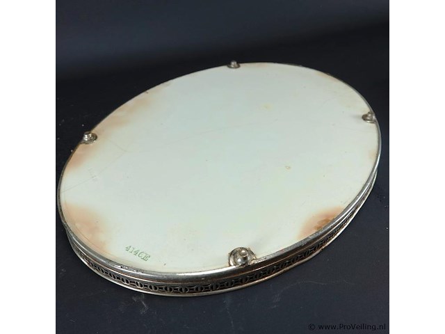 Dienblad met porseleinen blad - afbeelding 5 van  5