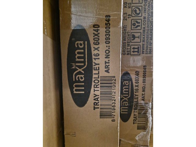 Dienbladenkar - 16 niveus - serveerwagen (5x) - afbeelding 1 van  1