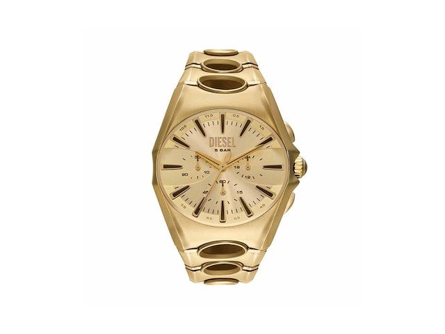 Diesel dcurve heren horloge 48 mm goudkleurig - afbeelding 1 van  4