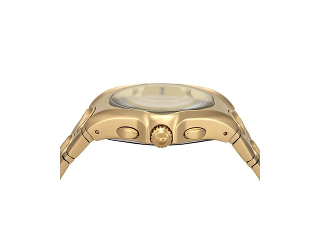 Diesel dcurve heren horloge 48 mm goudkleurig - afbeelding 4 van  4