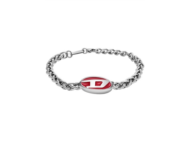 Diesel dx1445040 heren armband - zilverkleurig - afbeelding 1 van  3