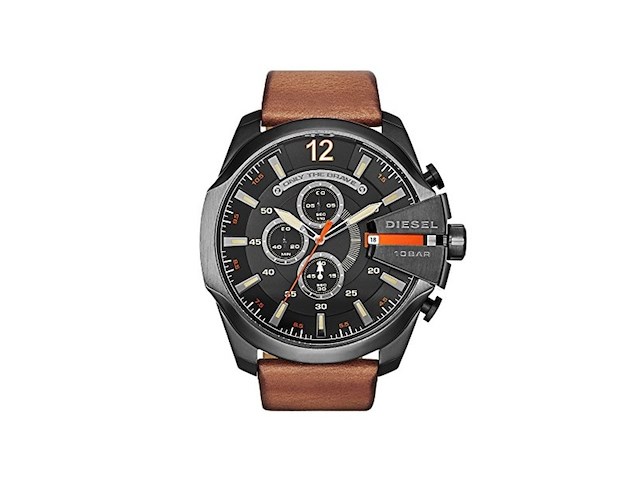 Diesel dz4343 mega chief heren horloge bruin - afbeelding 1 van  3