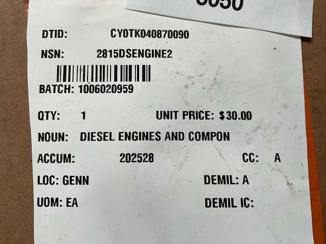 Diesel engine component - afbeelding 3 van  3
