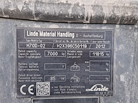 Diesel heftruck, linde, h70d-02, 2012 - afbeelding 3 van  31