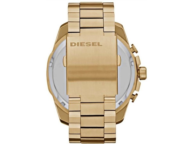 Diesel mega chief chronograaf goudkleurig roestvrijstalen herenhorloge - afbeelding 3 van  4