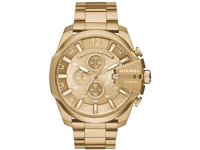 Diesel mega chief chronograaf goudkleurig roestvrijstalen herenhorloge - afbeelding 1 van  4