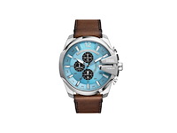 Diesel mega chief series horloge met leren band