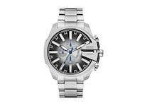Diesel mega chief slim heren horloge 48 mm zilverkleurig - afbeelding 1 van  4