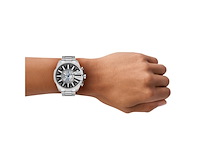 Diesel mega chief slim heren horloge 48 mm zilverkleurig - afbeelding 4 van  4