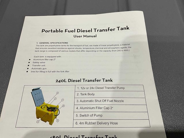 Diesel tank 240 liter - afbeelding 9 van  9