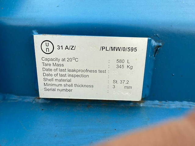 Dieseltank 580l - afbeelding 7 van  7