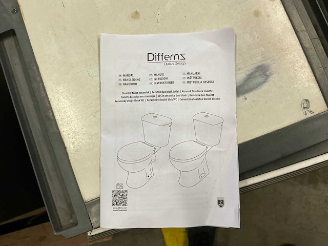 Differns duoblok basic toilet - afbeelding 4 van  4