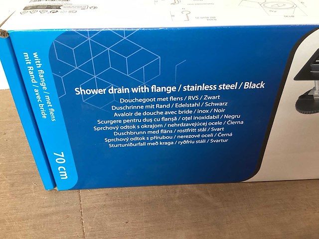 Differnz douchegoot matzwart 70 cm - afbeelding 3 van  6
