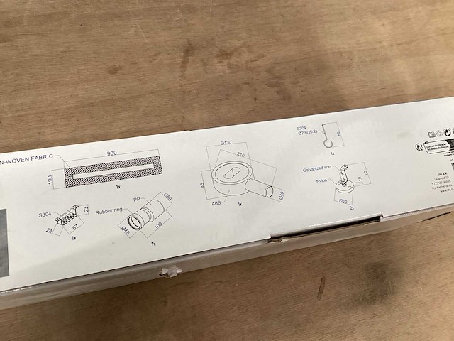 Differnz douchegoot matzwart 70 cm - afbeelding 6 van  6