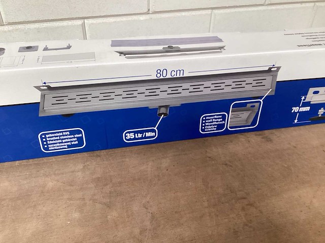 Differnz douchegoot rvs 80 cm - afbeelding 3 van  8