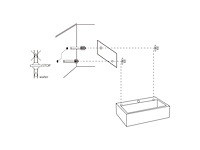 Differnz flat fonteinset beton lichtgrijs kraan recht mat zwart - afbeelding 2 van  2