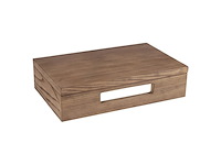 Differnz fonteinplank hout 40x25x10cm bruin eiken - afbeelding 4 van  5