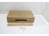 Differnz fonteinplank met handdoekhouder bruin eiken - afbeelding 3 van  4