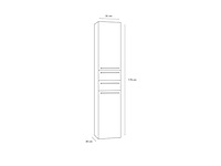 Differnz force 1760 links badkamerkast hoog - afbeelding 2 van  6