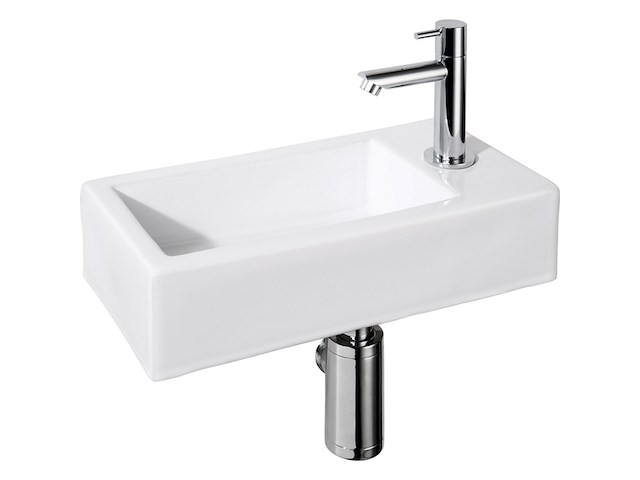 Differnz helios fontein toilet rechts set keramiek wit - afbeelding 1 van  3