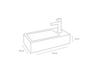 Differnz helios fontein toilet rechts set keramiek wit - afbeelding 3 van  3