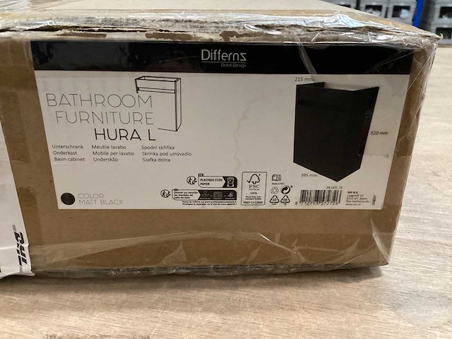 Differnz hura l black wastafelmeubel onderbouw - afbeelding 1 van  3