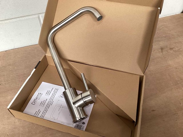 Differnz keukenmengkraan hoog model, mat chroom (6x) - afbeelding 1 van  6