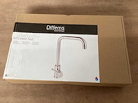 Differnz keukenmengkraan hoog model, mat chroom (6x) - afbeelding 2 van  6