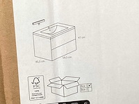 Differnz luka light oak wastafel meubel met wastafel - afbeelding 2 van  2