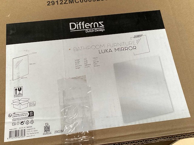 Differnz luka spiegel 46x58 cm - afbeelding 1 van  2