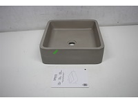 Differnz marba waskom betonlichtgrijs vierkant - afbeelding 3 van  4