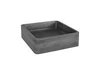 Differnz marba wastafel beton donkergrijs vierkant