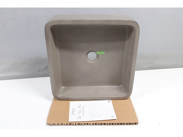 Differnz marba wastafel beton donkergrijs vierkant - afbeelding 2 van  3