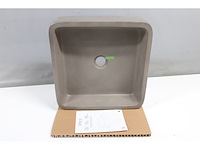 Differnz marba wastafel beton donkergrijs vierkant - afbeelding 2 van  3