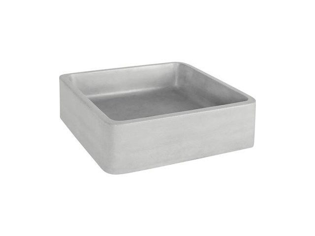 Differnz marba wastafel beton licht grijs vierkant - afbeelding 1 van  3