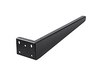 Differnz ophangbeugel voor wastafel powder coated steel zwart - afbeelding 1 van  1