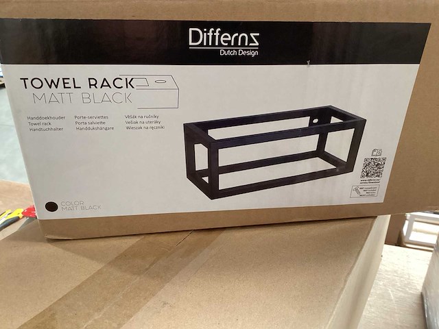 Differnz ophangrek voor wasbak, matzwart - afbeelding 2 van  4