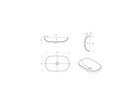 Differnz ovalo waskom polybeton ovaal - afbeelding 2 van  2