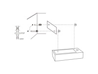 Differnz ravo fonteinset wasbak keramiek wit rechte kraan mat zwart met handdoekrek zwart - afbeelding 4 van  4