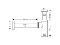 Differnz sifon mat goud sifon wastafel mix&match fonteinsifon - afbeelding 3 van  6