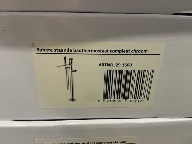 Differnz vrijstaande badmengkraan chroom (2x) - afbeelding 2 van  2