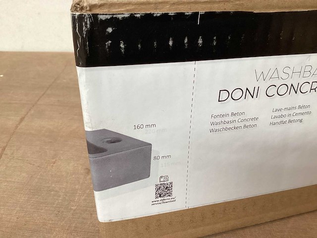Differnz wasbak doni beton - afbeelding 2 van  3