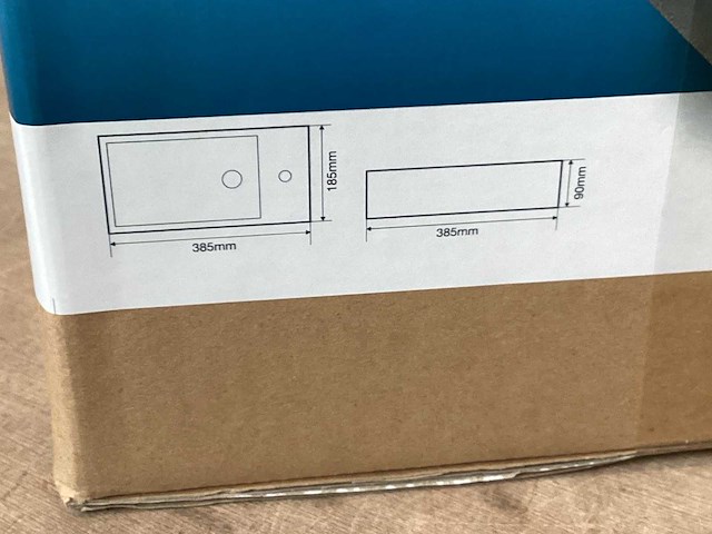 Differnz wasbak ethan beton, complete set - afbeelding 3 van  3