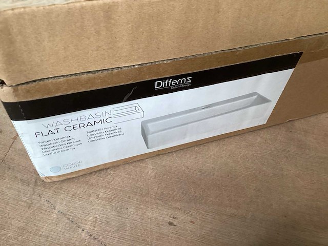 Differnz wasbak flat ceramic - afbeelding 4 van  5