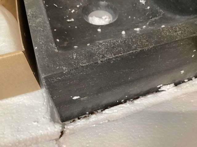 Differnz wasbak furan natuursteen, complete set - afbeelding 4 van  6