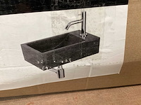 Differnz wasbak furan natuursteen, complete set - afbeelding 1 van  3