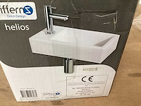 Differnz wasbak helios wit keramiek, complete set - afbeelding 3 van  3