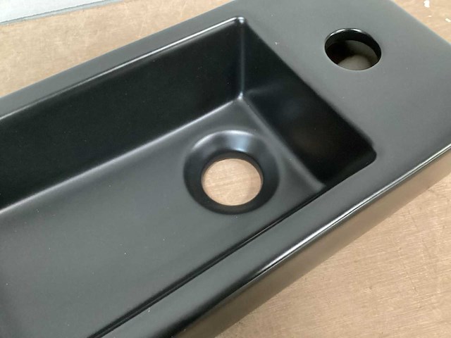 Differnz wasbak hura ceramic zwart - afbeelding 2 van  5