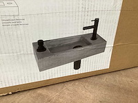 Differnz wasbak jax beton, complete set - afbeelding 1 van  4